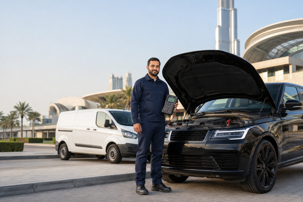 Dubai-roadside-battery-assistance